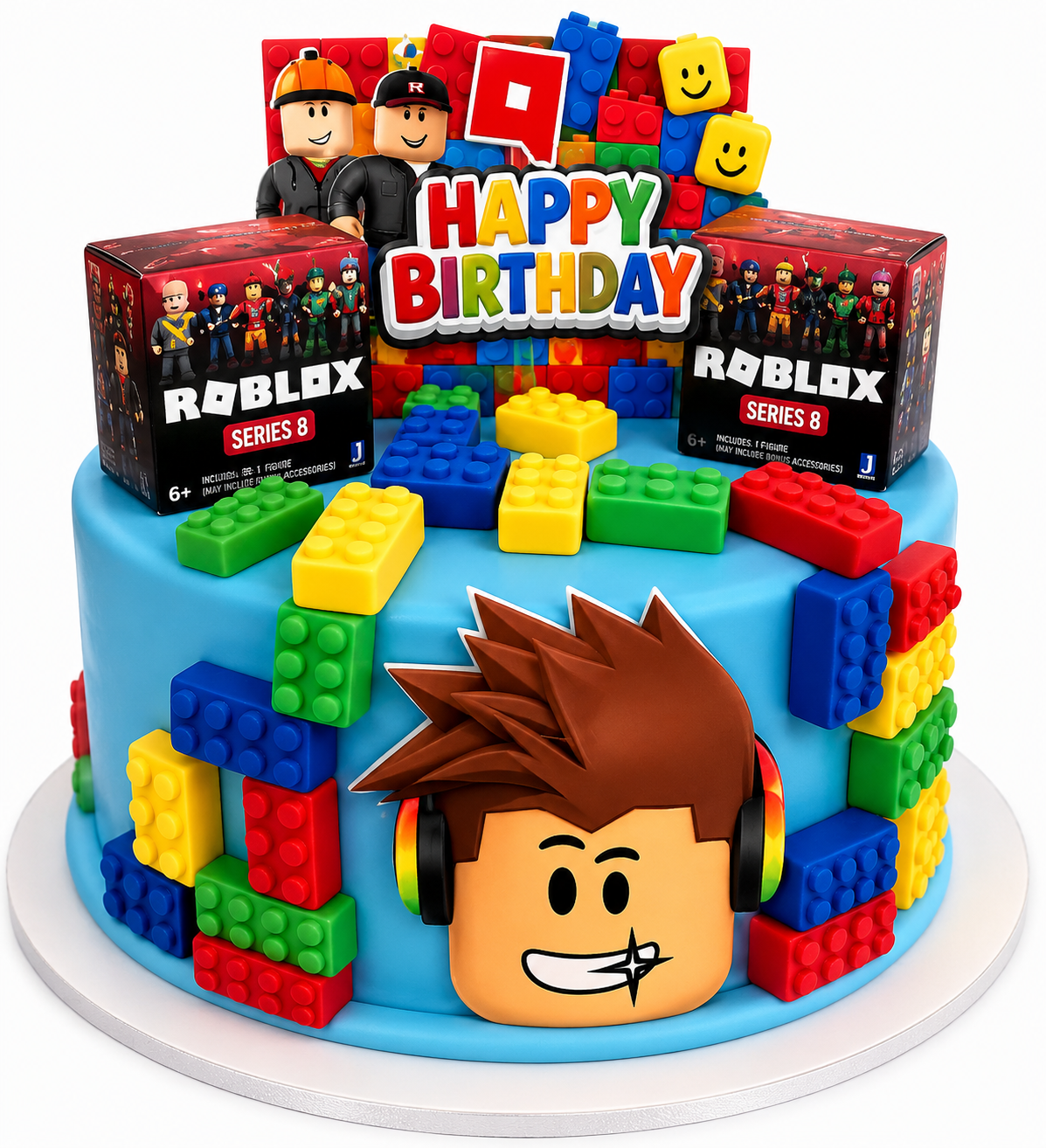 Fondant Roblox Cake