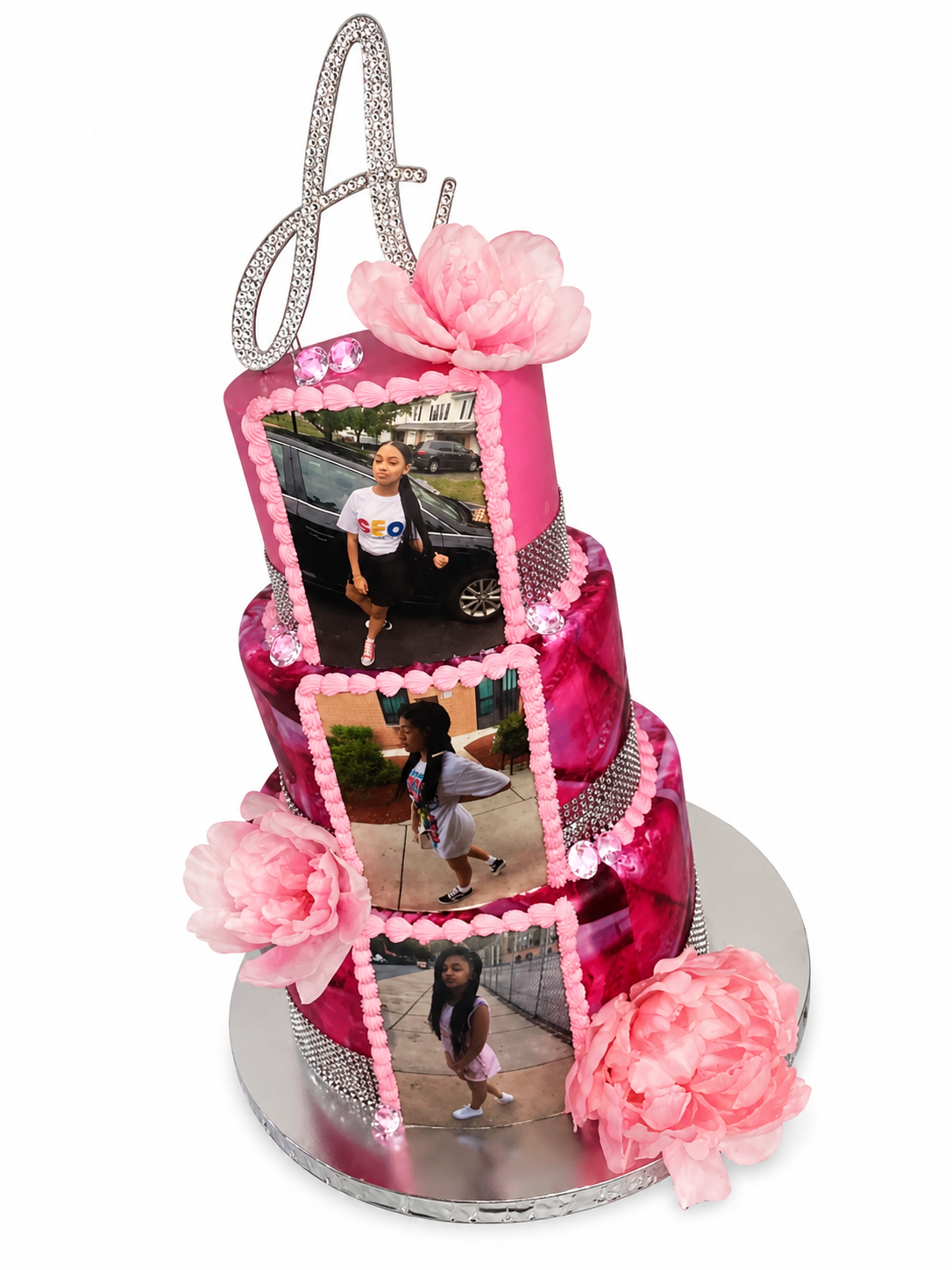3 Tier Money Wrapped Cake