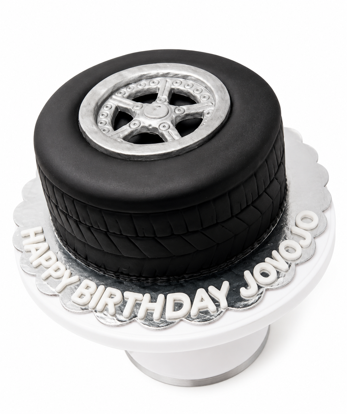 All Fondant Tire Cake