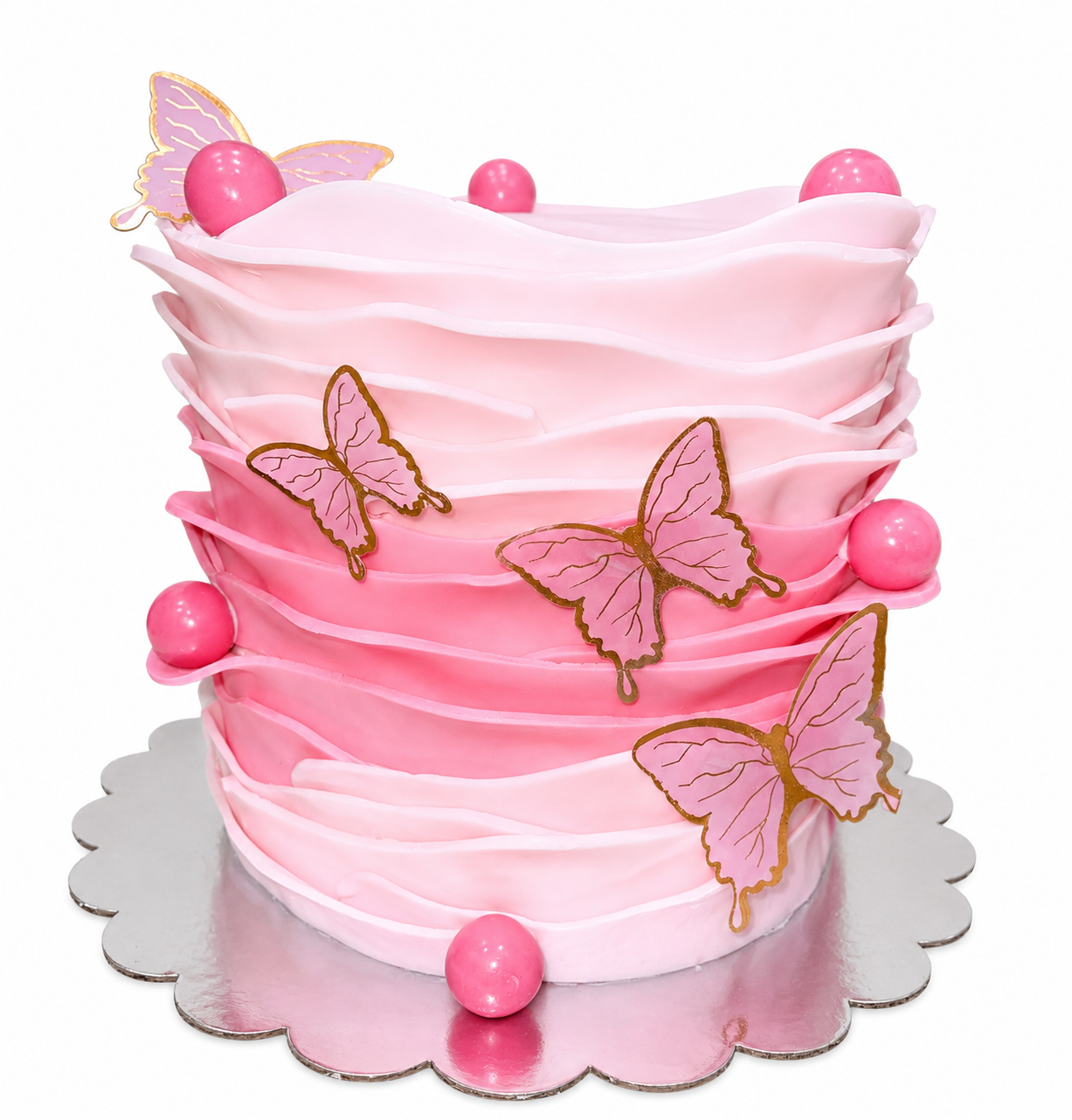 Wave Cake (Pick Your Color) All Fondant