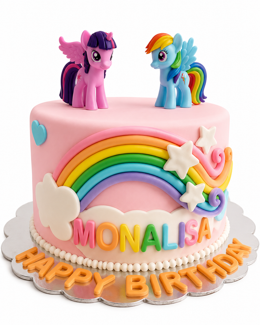 My Little Pony All Fondant Cake