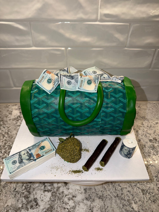 Duffle Bag Designer Cake